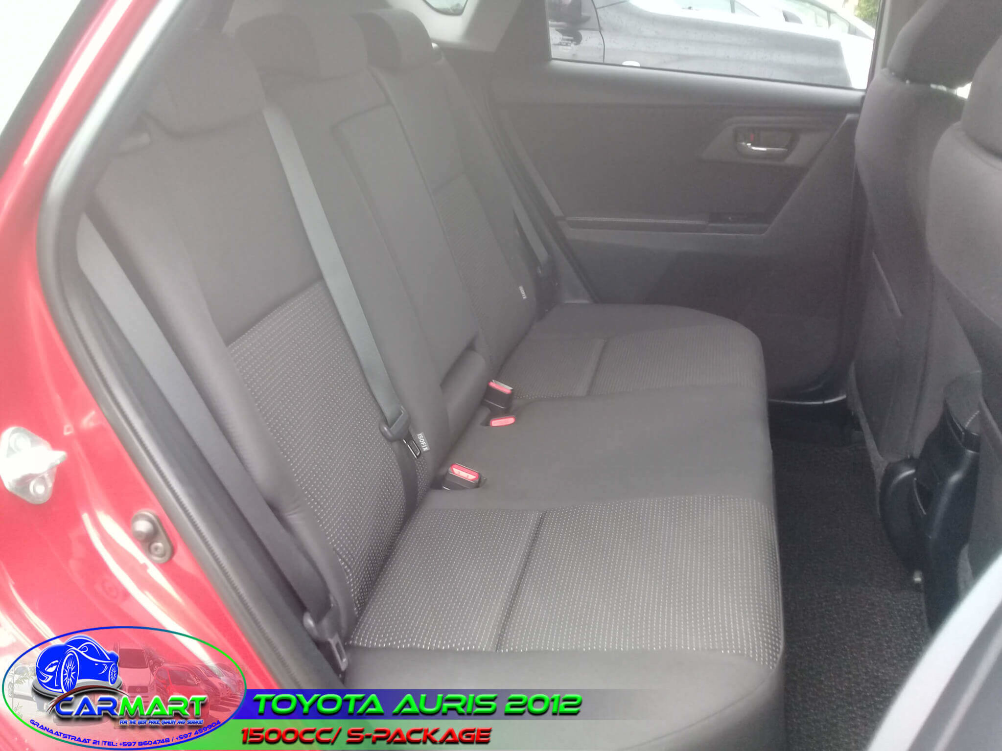 Toyota auris 2011 sales isofix
